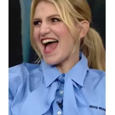 The Social 2025 Annaleigh Ashford Scarf Detail Poplin Shirt