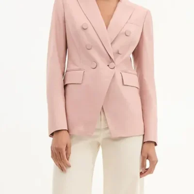 The Today Show 2025 Jenna Bush Hager Pink Leather Blazer