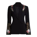The View 2025 Joy Behar Black Floral Embellished Blazer