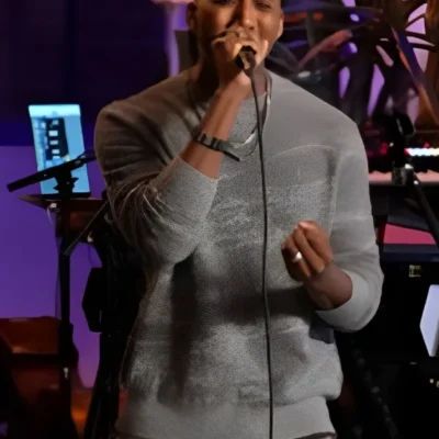 The Voice S27 Renzo Gray Print Sweatshirt