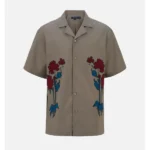 The White Lotus S03 Christian Friedel Floral Embroidered Shirt