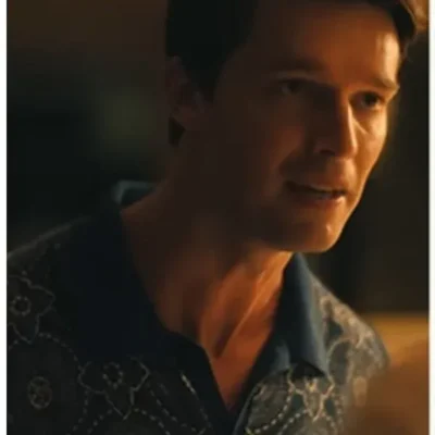 The White Lotus S03 Patrick Schwarzenegger Medallion Print Shirt