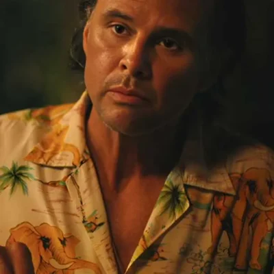 The White Lotus S03 Walton Goggins Elephants Print Shirt