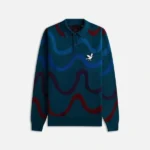 The Neighborhood S07 Marcel Spears Green Swirl Print Sweater