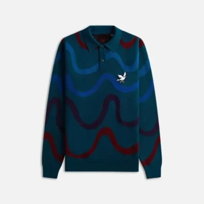 The Neighborhood S07 Marcel Spears Green Swirl Print Sweater