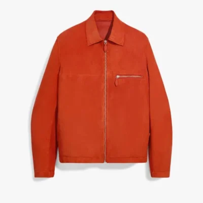 American Idol S23 Lionel Richie Orange Suede Jacket