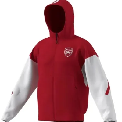 Arsenal 2025-26 Anthem Red Full-Zip Jacket