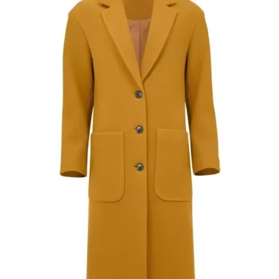 Doctor Who S15 Varada Sethu Golden Yellow Coat