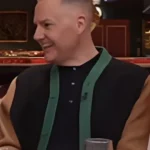 Drew Barrymore 2025 Ross Mathews Colorblock Cardigan