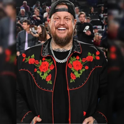 Jelly Roll LA Black Floral Jacket