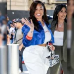 Jordyn Woods Knicks Cropped Jacket