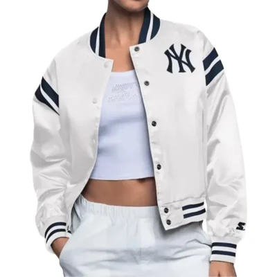 New York Yankees White Starter Jacket