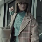 Nine Perfect Strangers Annie Murphy Plaid Coat