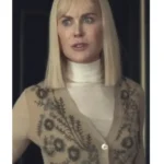 Nine Perfect Strangers Nicole Kidman Floral Beaded Cardigan