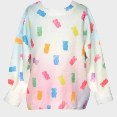 Poppas House S01 River Blossom White Gummy Bear Sweater