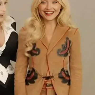 Sabrina Carpenter Camel Corduroy Jacket