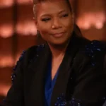 The Equalizer S05 Queen Latifah Blue & Black Embellished Blazer