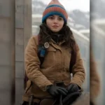 The Last Of Us S02 Isabela Merced Brown Jacket