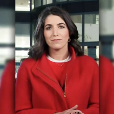 The Today Show Liz Kreutz Red Zip Coat