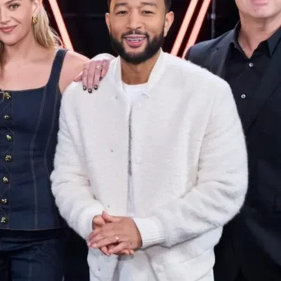 The Voice S27 John Legend Brandon Boucle Bomber Jacket