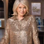 Yes Chef S01 Martha Stewart Golden Sequin Shirt