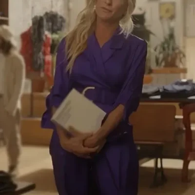 And Just Like That S03 Sarah Jessica Parker Purple Coat