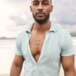 Bachelor In Paradise S10 Hakeem Moulton Mint Green Knit Shirt