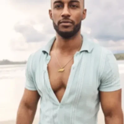 Bachelor In Paradise S10 Hakeem Moulton Mint Green Knit Shirt