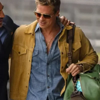 Brad Pitt F1 The Movie Suede Leather Jacket