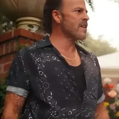 Bride Hard 2025 Stephen Dorff Black Printed Shirt