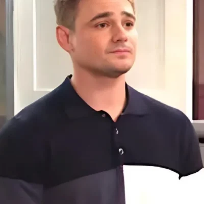 Days of Our Lives 2025 Carson Boatman Color-Block Polo Shirt