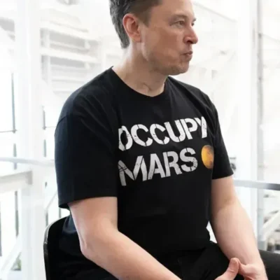 Elon Musk Occupy Mars Black Shirt