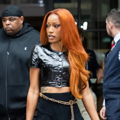 Keke Palmer Black Crop Top