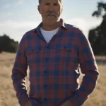 Kevin Costner’s the West Rose Blue Plaid Shirt