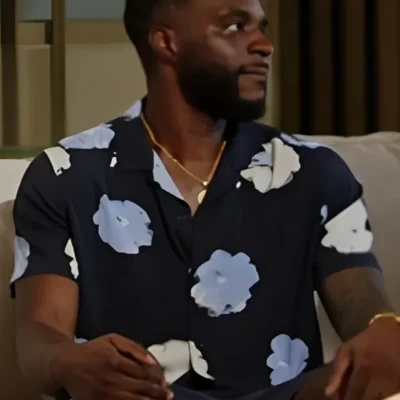 Love Hotel S01 Blue Floral Shirt