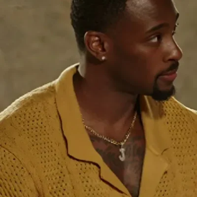 Love Hotel S01 Jason Yellow Crochet Shirt