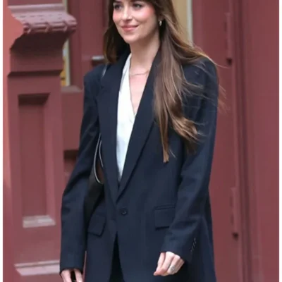 Materialists 2025 Dakota Johnson Black Blazer