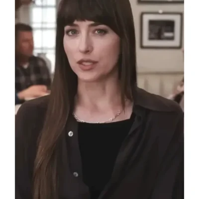 Materialists Dakota Johnson Brown Shirt