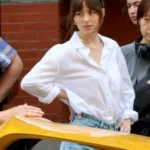 Materialists Dakota Johnson White Shirt