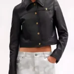 Nine Perfect Strangers Nicole Kidman Black Leather Jacket