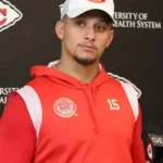 Patrick Mahomes KC Chiefs 2025 Red Hoodie
