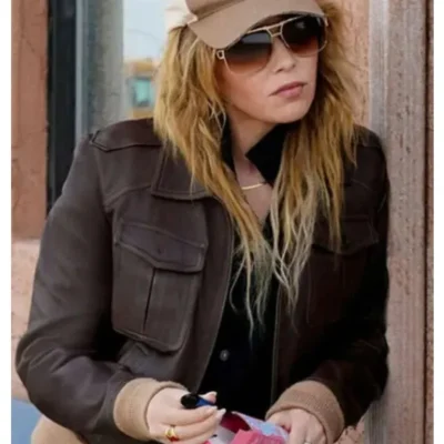 Poker Face Natasha Lyonne Leather Bomber Jacket