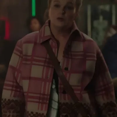 Resident Alien S04 Elizabeth Banks Pink Plaid Shacket