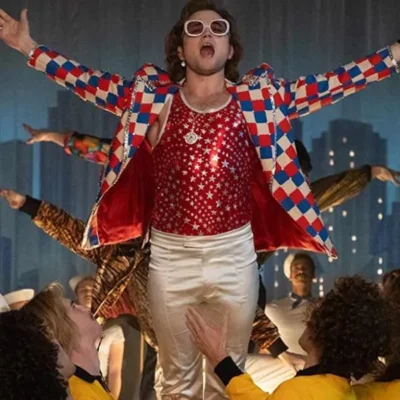 Rocketman Elton John Checkered Blazer