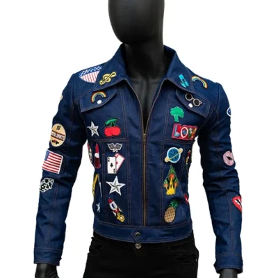 Rocketman Taron Egerton Blue Denim Jacket