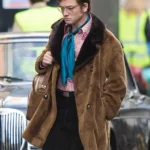 Rocketman Taron Egerton Shearling Coat