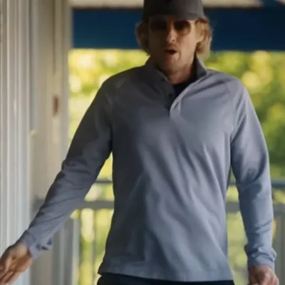 Stick Owen Wilson Gray Polo T-Shirt
