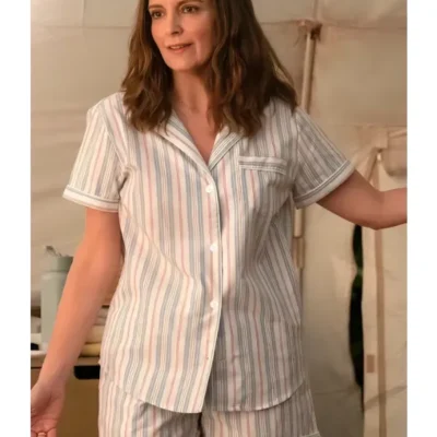 The Four Seasons Tina Fey Striped Pajamas