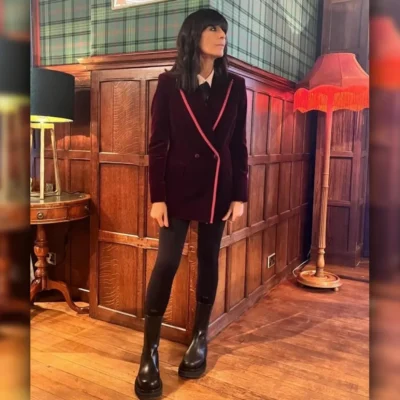 The Traitors UK Claudia Winkleman Velvet Blazer