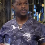 The Young And The Restless Jermaine Rivers Blue Floral Shirt